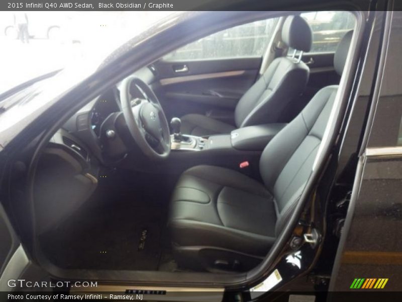 Black Obsidian / Graphite 2015 Infiniti Q40 AWD Sedan