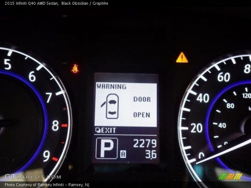 Black Obsidian / Graphite 2015 Infiniti Q40 AWD Sedan