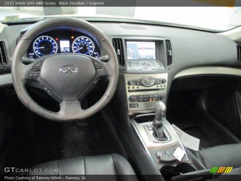 Graphite Interior - 2015 Q40 AWD Sedan 
