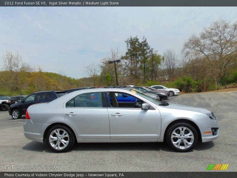 Ingot Silver Metallic / Medium Light Stone 2012 Ford Fusion SE V6