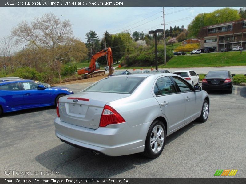 Ingot Silver Metallic / Medium Light Stone 2012 Ford Fusion SE V6