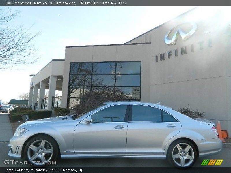 Iridium Silver Metallic / Black 2008 Mercedes-Benz S 550 4Matic Sedan