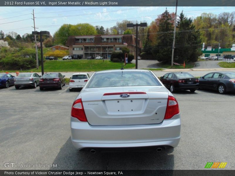 Ingot Silver Metallic / Medium Light Stone 2012 Ford Fusion SE V6