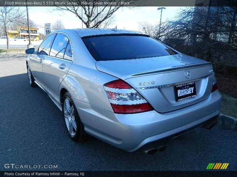 Iridium Silver Metallic / Black 2008 Mercedes-Benz S 550 4Matic Sedan