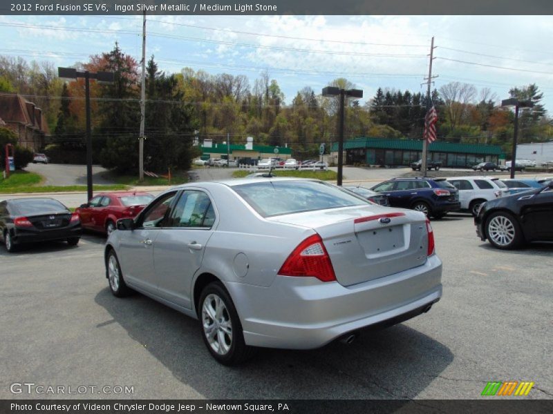 Ingot Silver Metallic / Medium Light Stone 2012 Ford Fusion SE V6