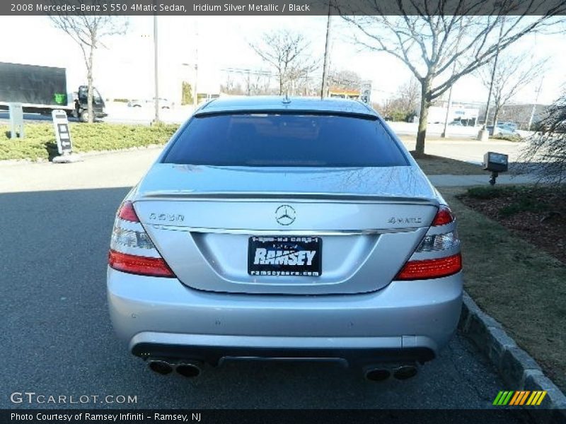 Iridium Silver Metallic / Black 2008 Mercedes-Benz S 550 4Matic Sedan