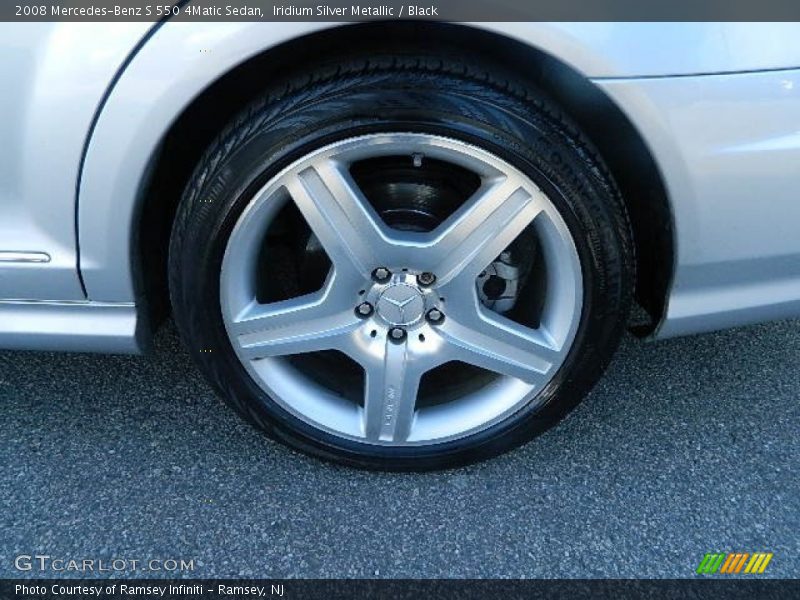 Iridium Silver Metallic / Black 2008 Mercedes-Benz S 550 4Matic Sedan