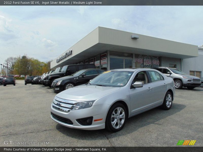 Ingot Silver Metallic / Medium Light Stone 2012 Ford Fusion SE V6
