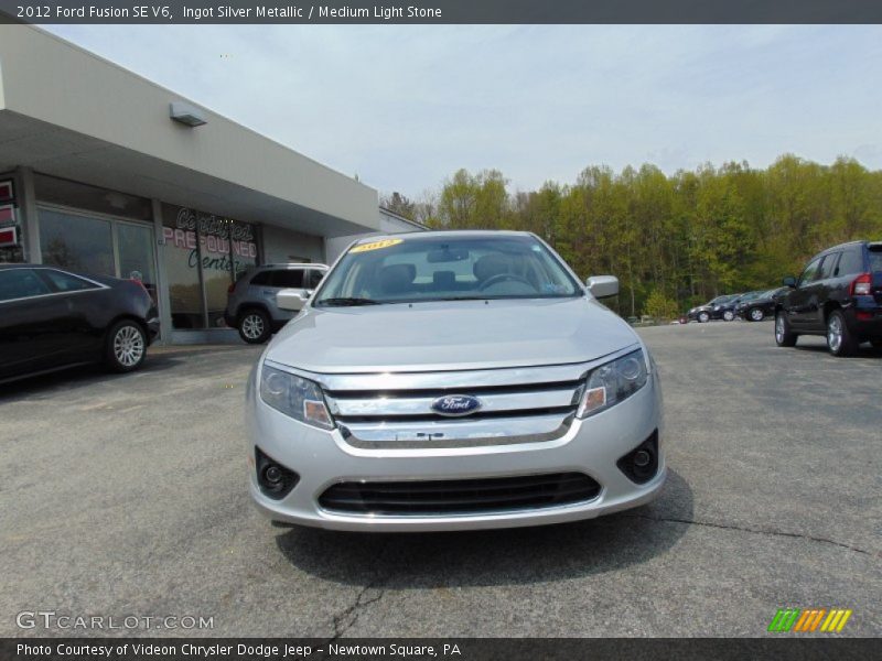 Ingot Silver Metallic / Medium Light Stone 2012 Ford Fusion SE V6