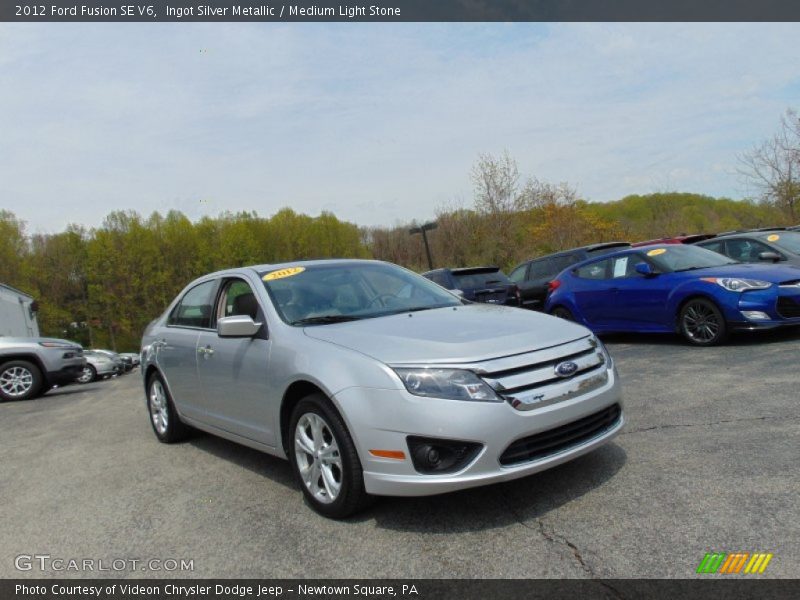 Ingot Silver Metallic / Medium Light Stone 2012 Ford Fusion SE V6