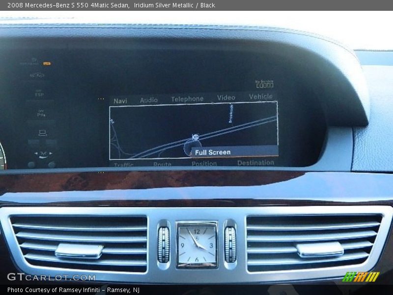 Iridium Silver Metallic / Black 2008 Mercedes-Benz S 550 4Matic Sedan