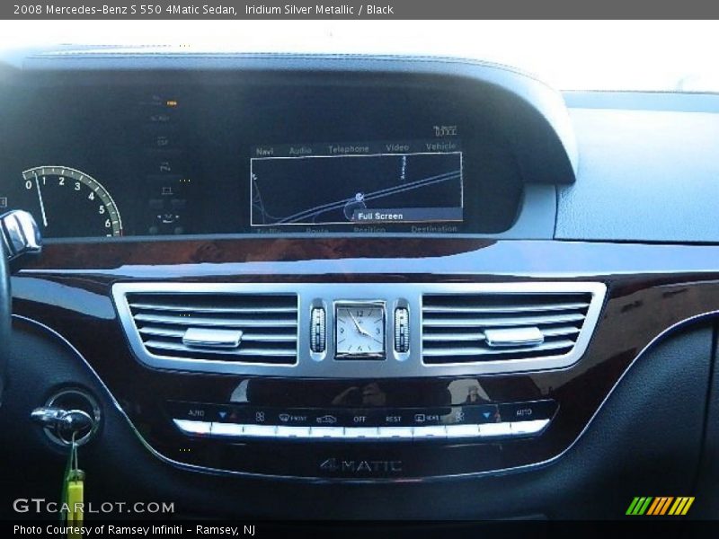 Iridium Silver Metallic / Black 2008 Mercedes-Benz S 550 4Matic Sedan