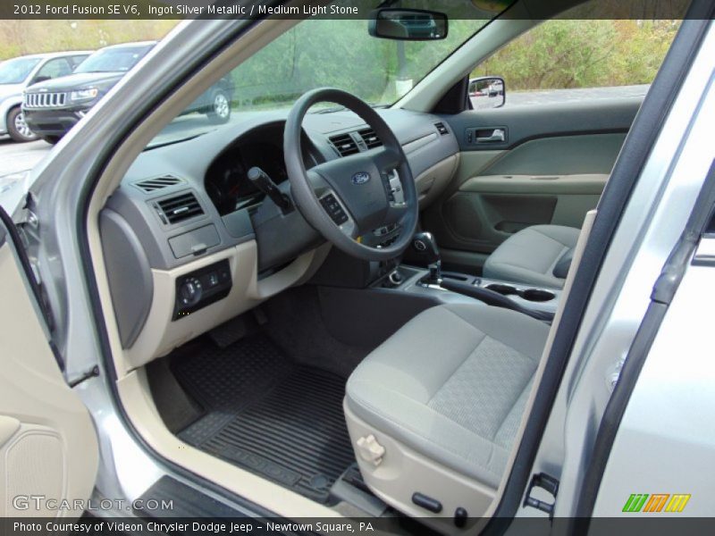 Ingot Silver Metallic / Medium Light Stone 2012 Ford Fusion SE V6
