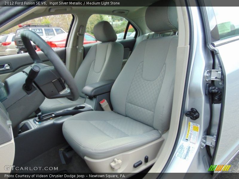 Ingot Silver Metallic / Medium Light Stone 2012 Ford Fusion SE V6