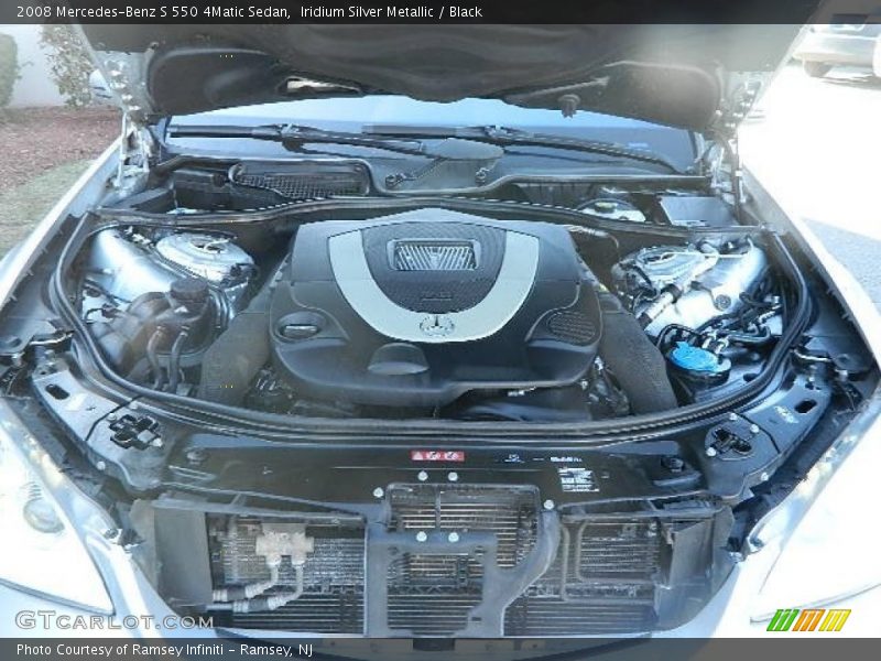 Iridium Silver Metallic / Black 2008 Mercedes-Benz S 550 4Matic Sedan