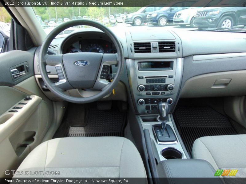 Ingot Silver Metallic / Medium Light Stone 2012 Ford Fusion SE V6