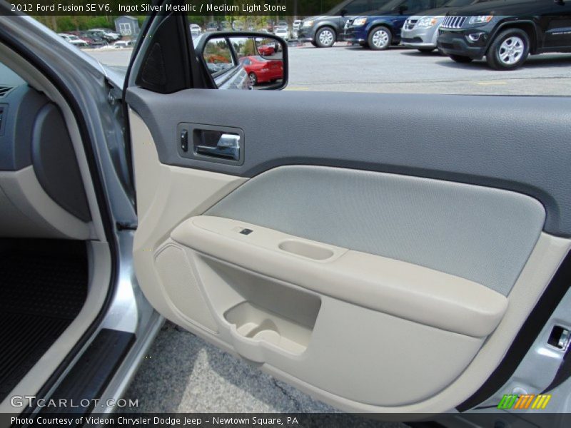 Ingot Silver Metallic / Medium Light Stone 2012 Ford Fusion SE V6