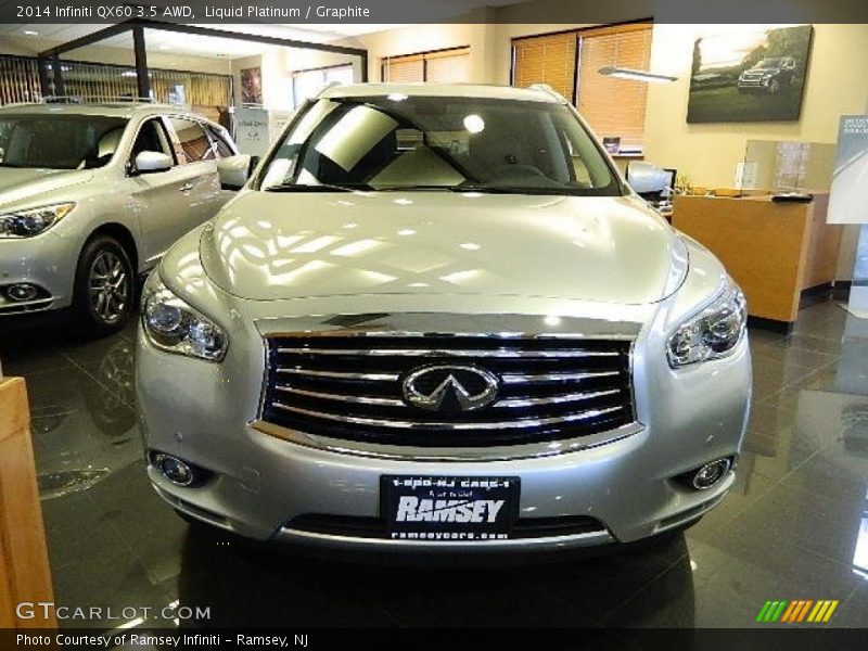 Liquid Platinum / Graphite 2014 Infiniti QX60 3.5 AWD