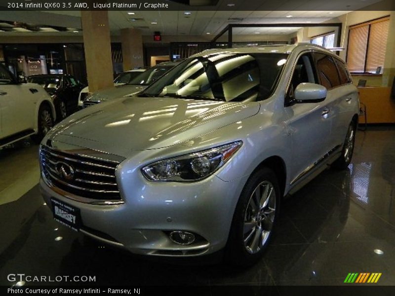 Liquid Platinum / Graphite 2014 Infiniti QX60 3.5 AWD