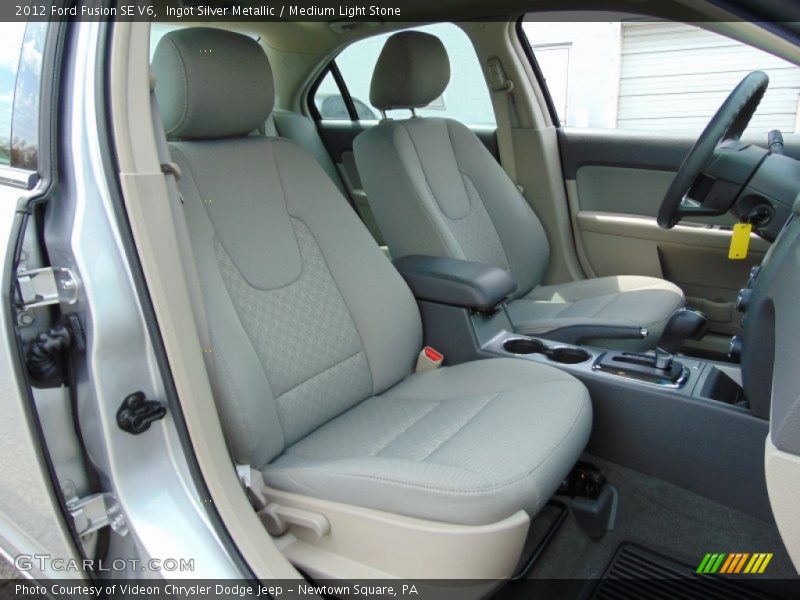 Ingot Silver Metallic / Medium Light Stone 2012 Ford Fusion SE V6