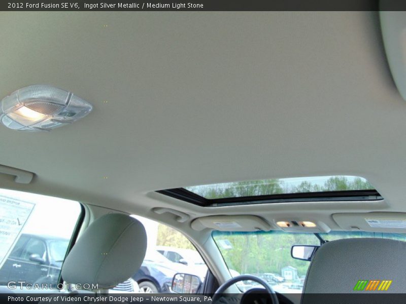 Ingot Silver Metallic / Medium Light Stone 2012 Ford Fusion SE V6