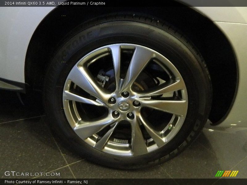 Liquid Platinum / Graphite 2014 Infiniti QX60 3.5 AWD