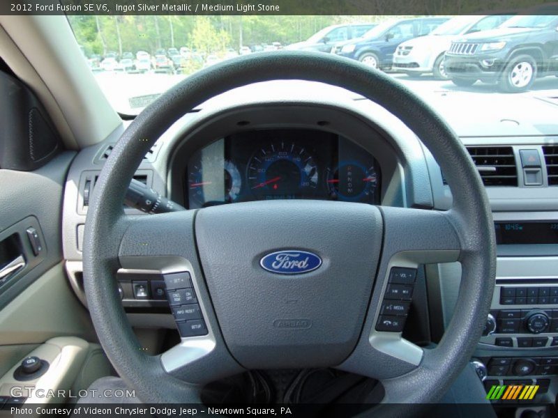 Ingot Silver Metallic / Medium Light Stone 2012 Ford Fusion SE V6