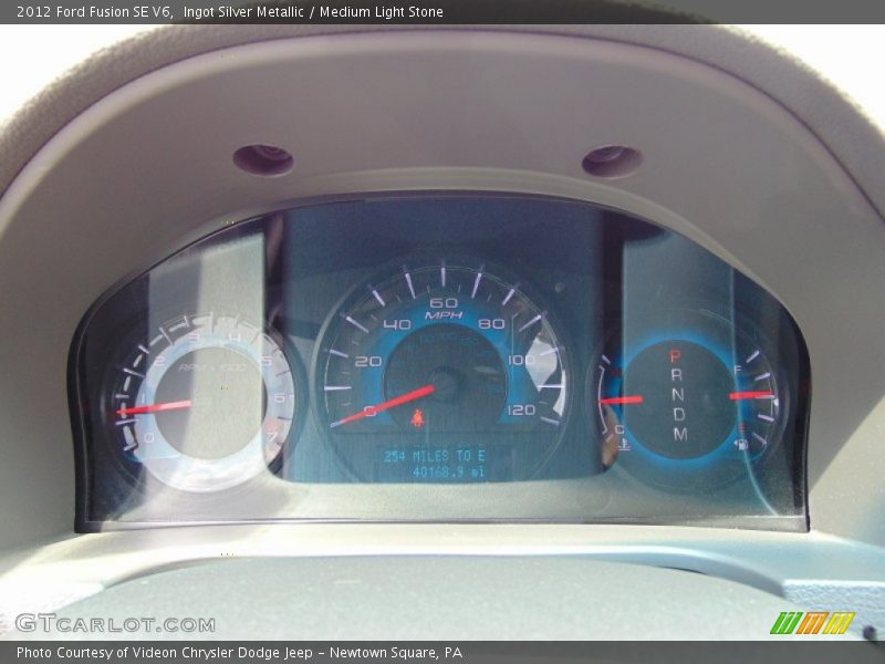 Ingot Silver Metallic / Medium Light Stone 2012 Ford Fusion SE V6