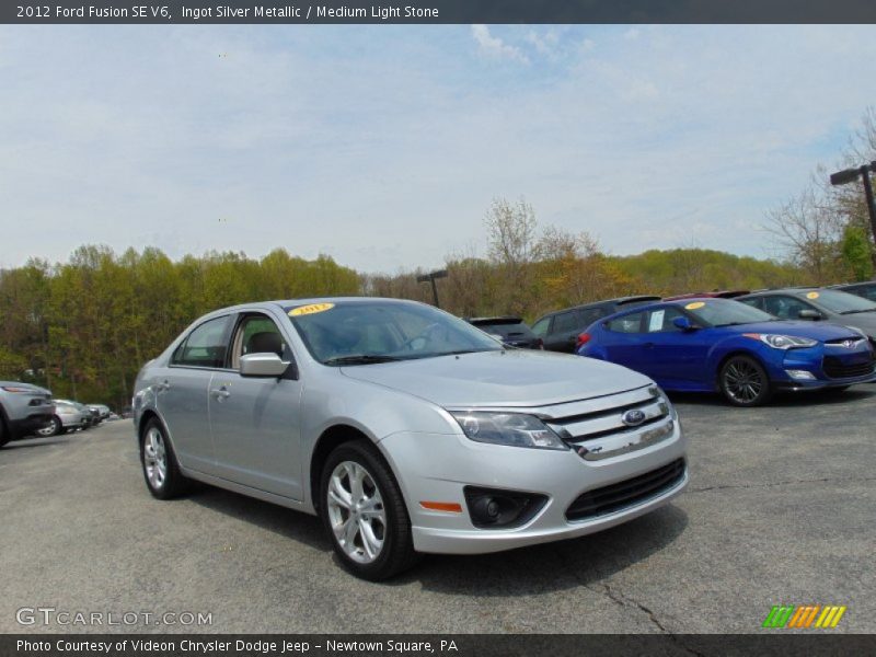 Ingot Silver Metallic / Medium Light Stone 2012 Ford Fusion SE V6