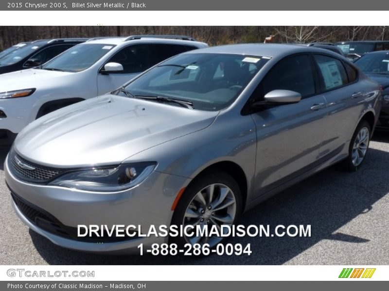 Billet Silver Metallic / Black 2015 Chrysler 200 S