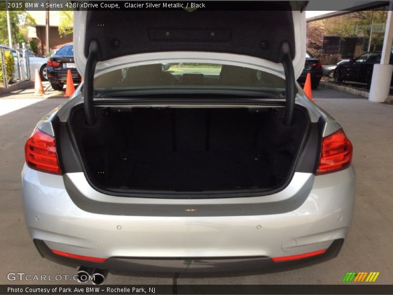 Glacier Silver Metallic / Black 2015 BMW 4 Series 428i xDrive Coupe