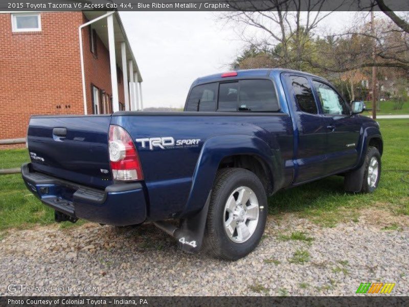 Blue Ribbon Metallic / Graphite 2015 Toyota Tacoma V6 Access Cab 4x4