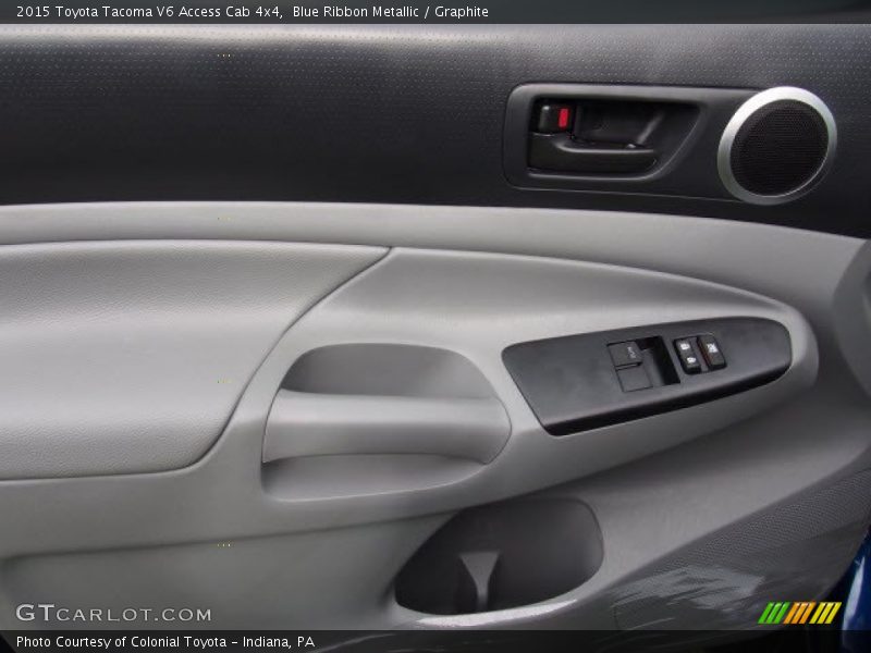 Blue Ribbon Metallic / Graphite 2015 Toyota Tacoma V6 Access Cab 4x4