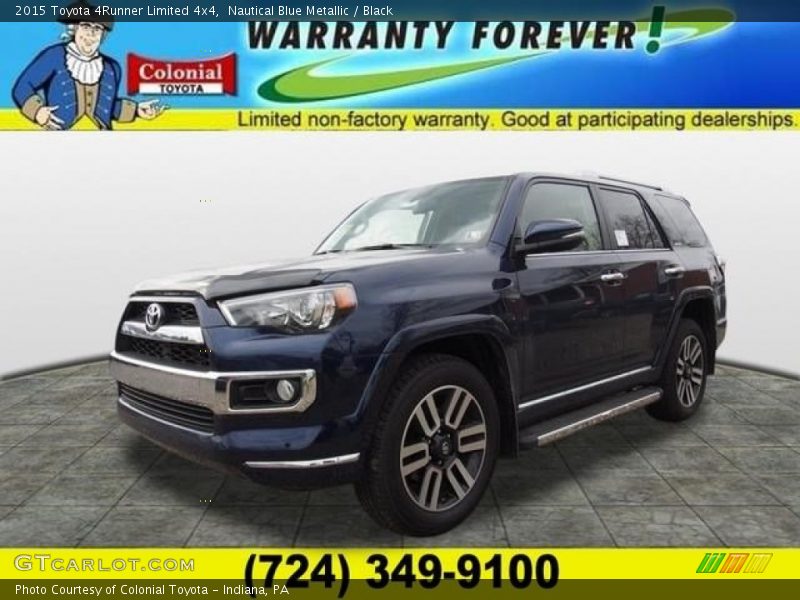 Nautical Blue Metallic / Black 2015 Toyota 4Runner Limited 4x4