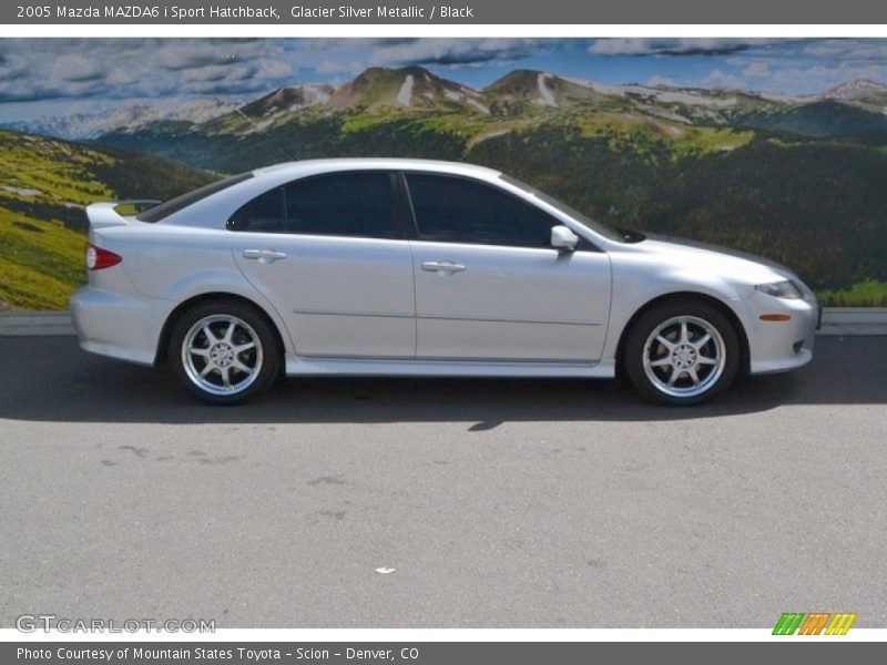 Glacier Silver Metallic / Black 2005 Mazda MAZDA6 i Sport Hatchback