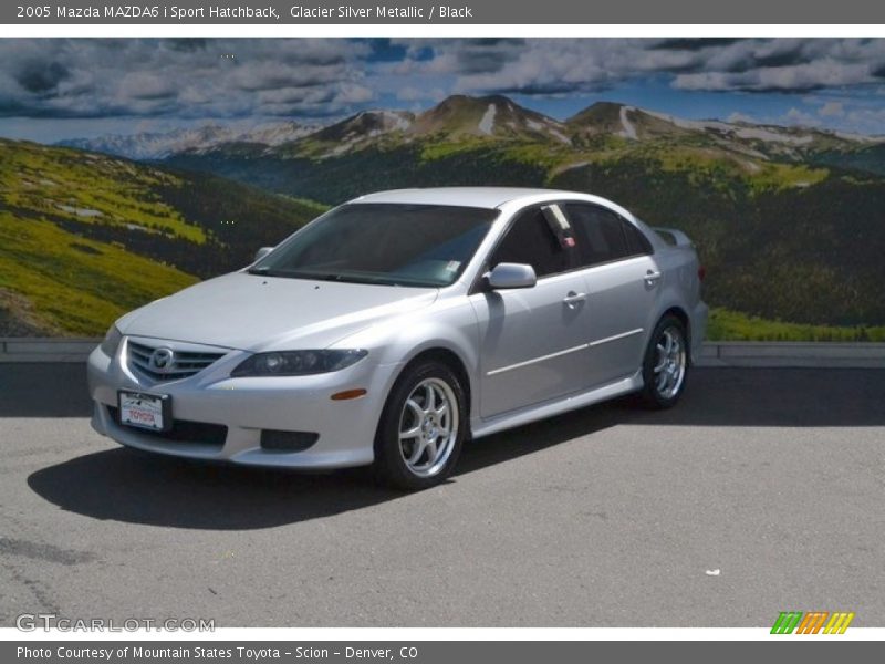 Glacier Silver Metallic / Black 2005 Mazda MAZDA6 i Sport Hatchback