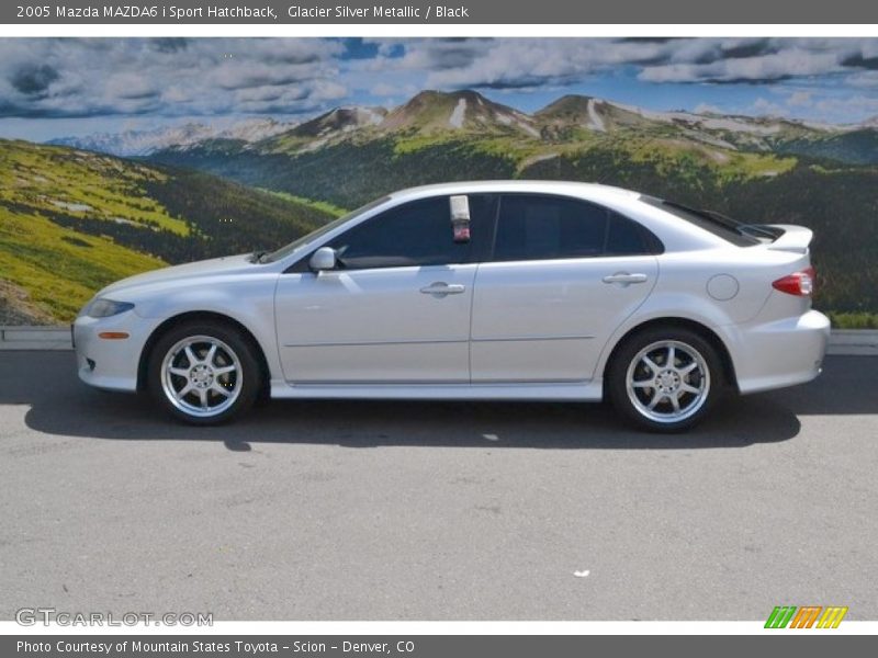 Glacier Silver Metallic / Black 2005 Mazda MAZDA6 i Sport Hatchback