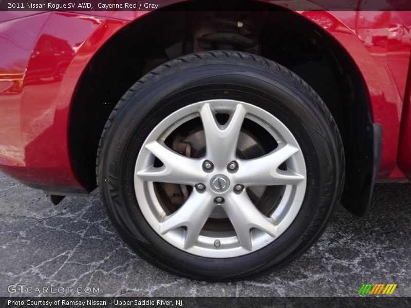 Cayenne Red / Gray 2011 Nissan Rogue SV AWD