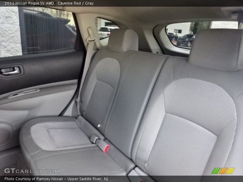 Cayenne Red / Gray 2011 Nissan Rogue SV AWD