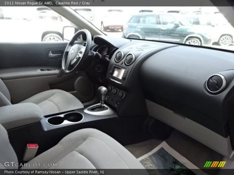 Cayenne Red / Gray 2011 Nissan Rogue SV AWD