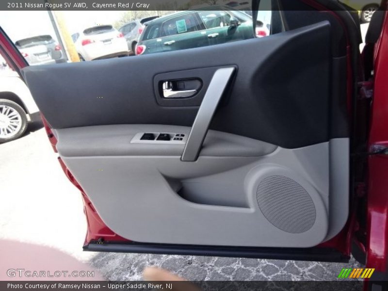 Cayenne Red / Gray 2011 Nissan Rogue SV AWD