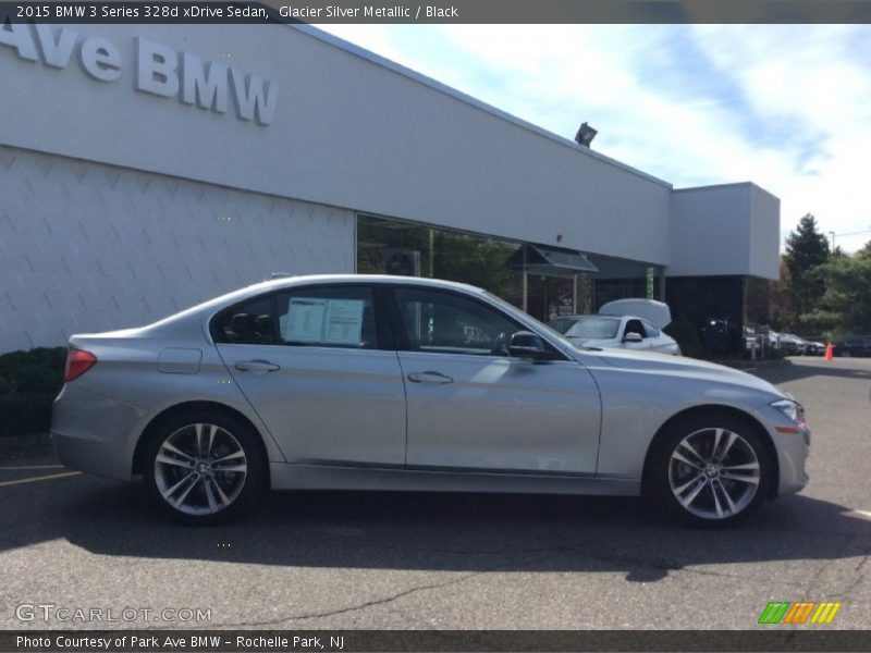 Glacier Silver Metallic / Black 2015 BMW 3 Series 328d xDrive Sedan