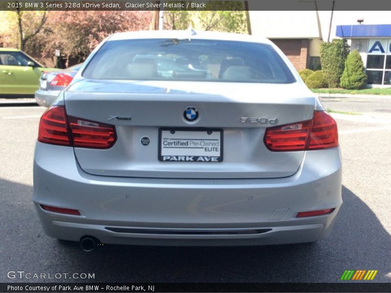 Glacier Silver Metallic / Black 2015 BMW 3 Series 328d xDrive Sedan