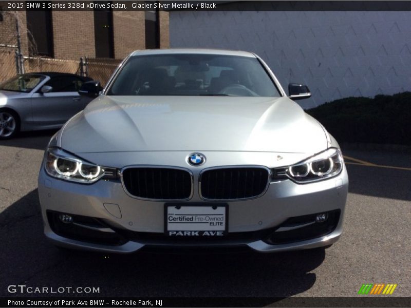 Glacier Silver Metallic / Black 2015 BMW 3 Series 328d xDrive Sedan