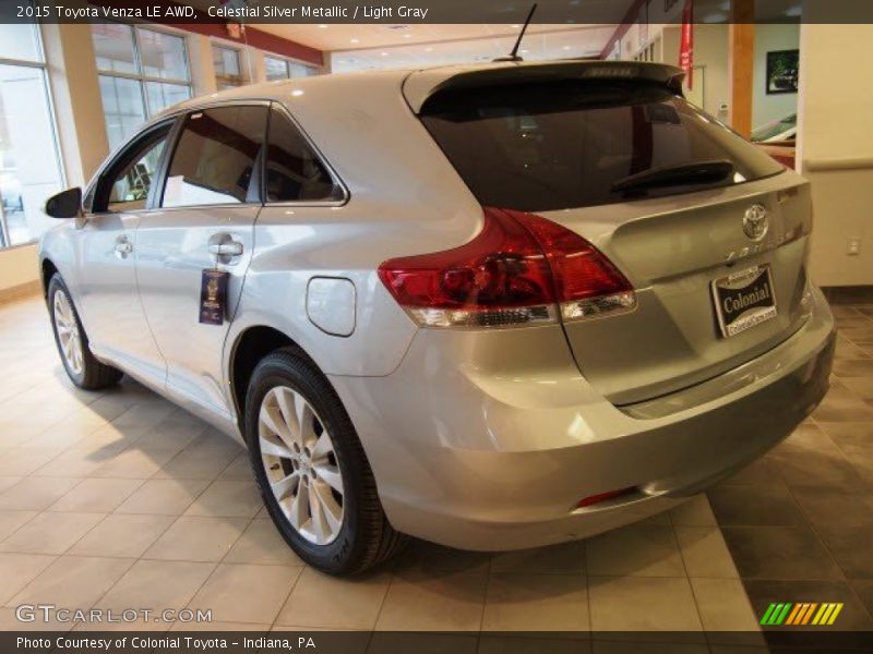Celestial Silver Metallic / Light Gray 2015 Toyota Venza LE AWD