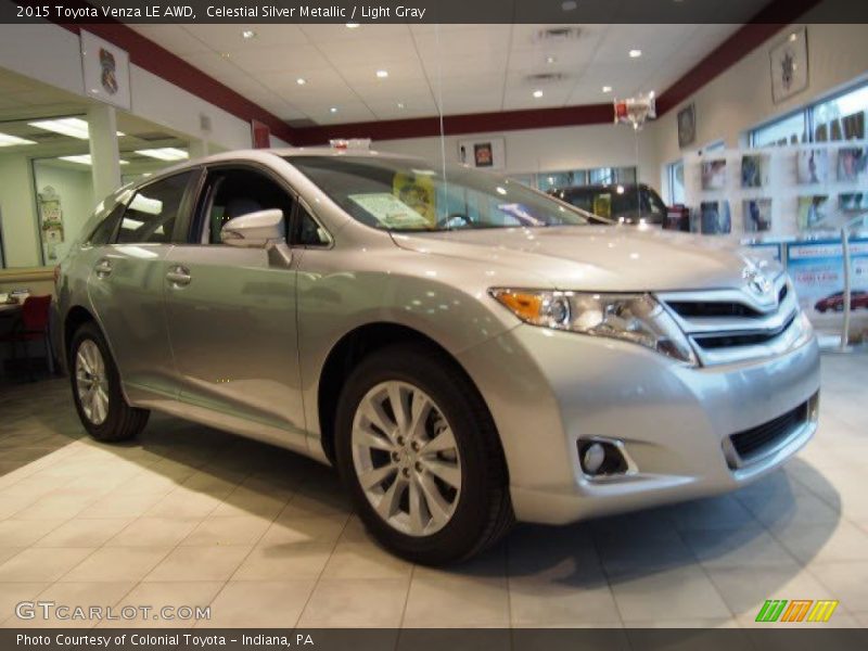Celestial Silver Metallic / Light Gray 2015 Toyota Venza LE AWD