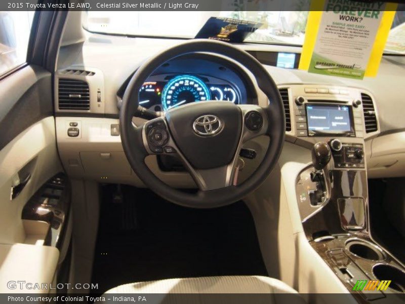 Celestial Silver Metallic / Light Gray 2015 Toyota Venza LE AWD