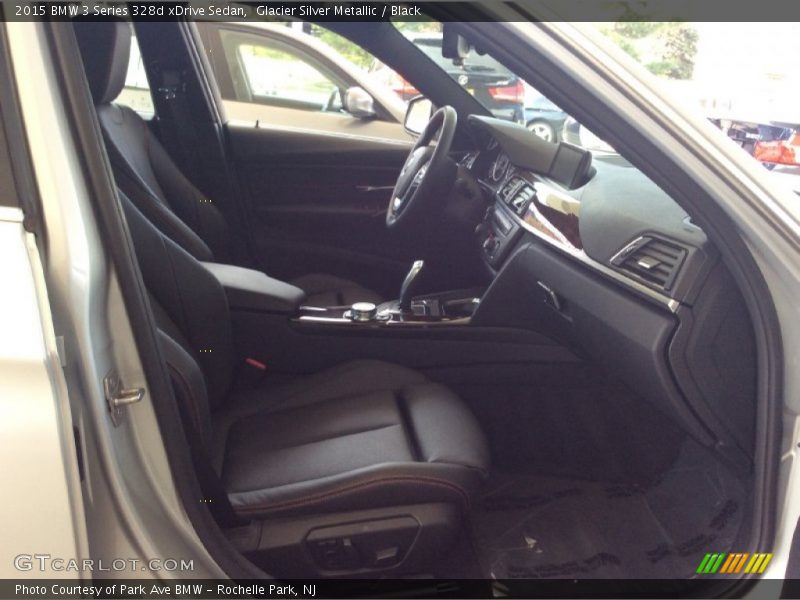 Glacier Silver Metallic / Black 2015 BMW 3 Series 328d xDrive Sedan