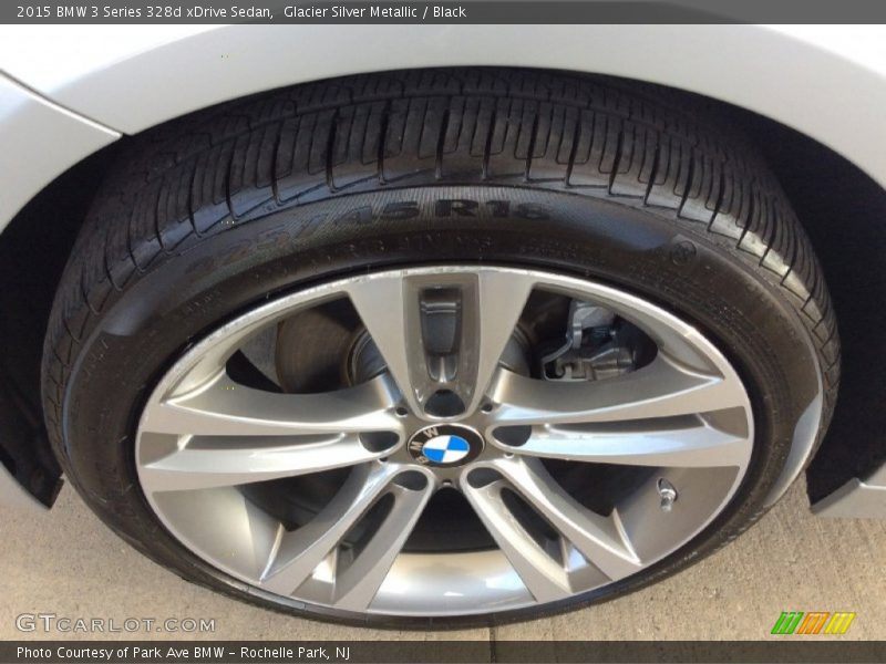 Glacier Silver Metallic / Black 2015 BMW 3 Series 328d xDrive Sedan