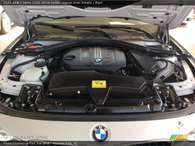 Glacier Silver Metallic / Black 2015 BMW 3 Series 328d xDrive Sedan